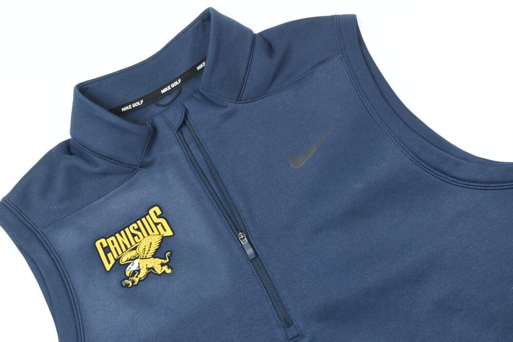 Nike Golf Canisius Golden Griffens Vest Mens Medium Blue 1/4 Zip Pullover